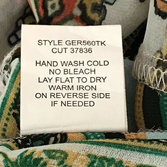 Fig And Flower Tunic Top Boho Floral Sheer Sz M - Picture 7 of 7